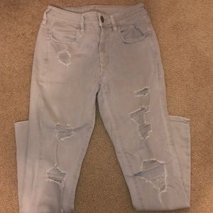 American Eagle Next Level Stretch Ripped Skinny Jeans